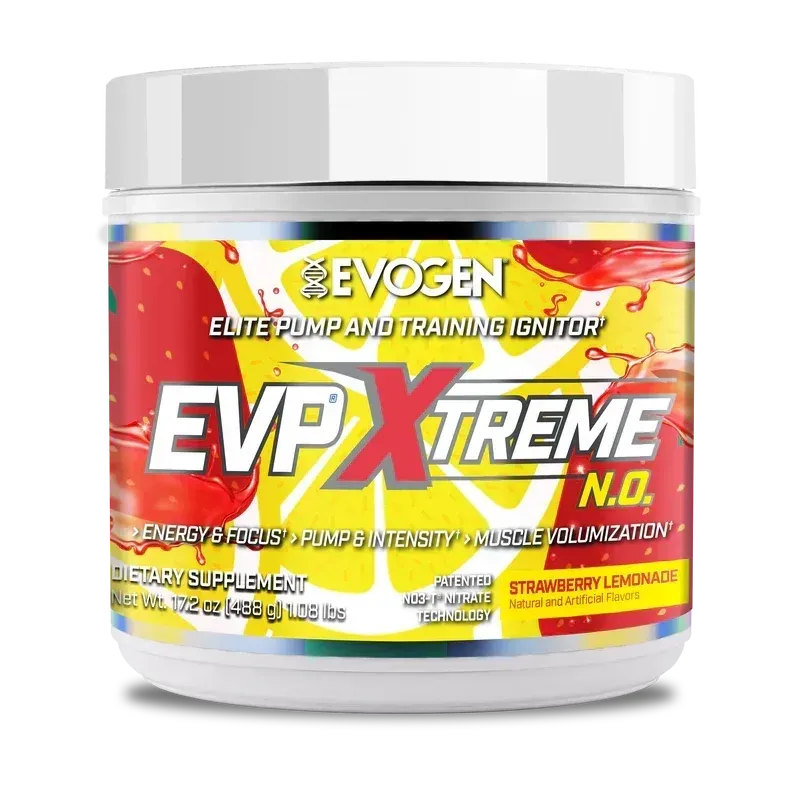 Evogen EVP Extreme NO Pre-Workout, Flavor: Strawberry Lemonade, Size: 40 Servings