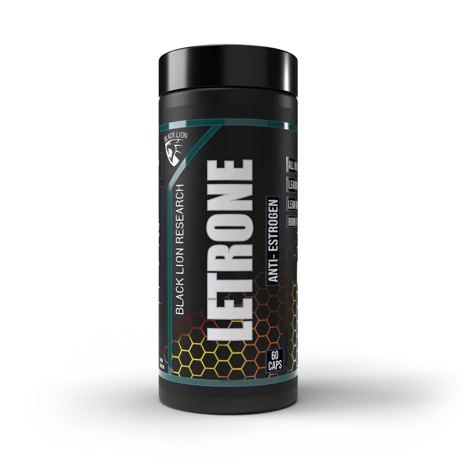 Black Lion Research Letrone v2, Size: 60 Capsules