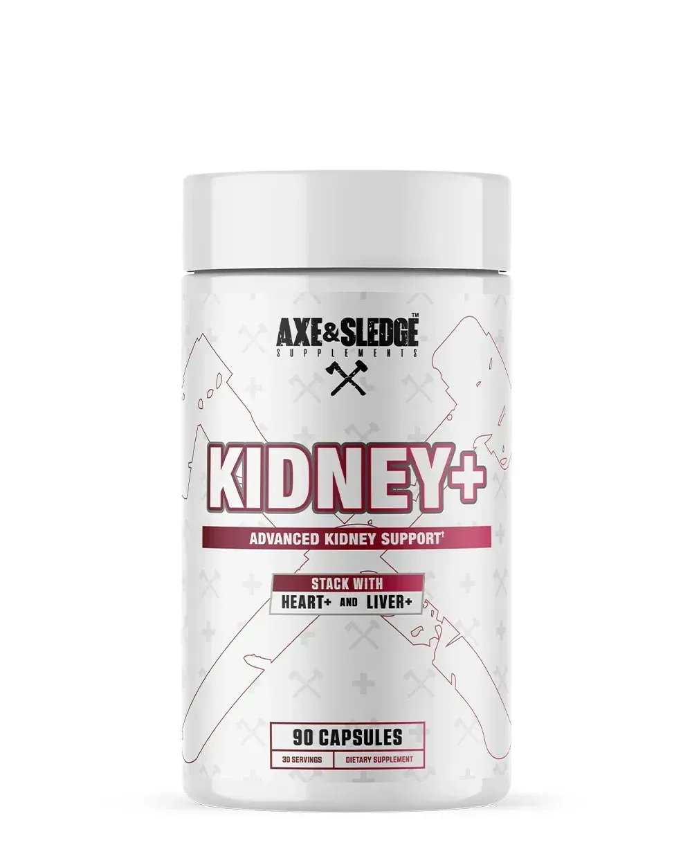 Axe and Sledge Kidney+, Size: 90 Capsules