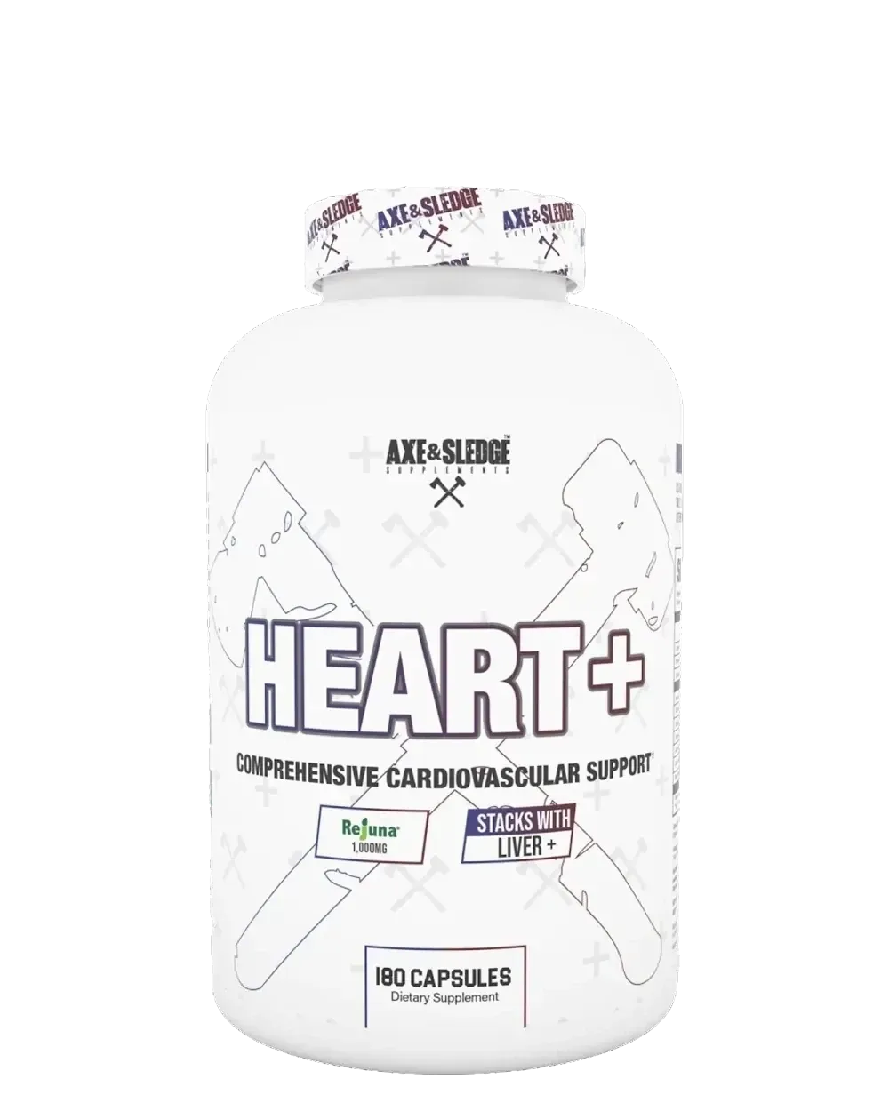 Axe and Sledge Heart+, Size: 180 Capsules