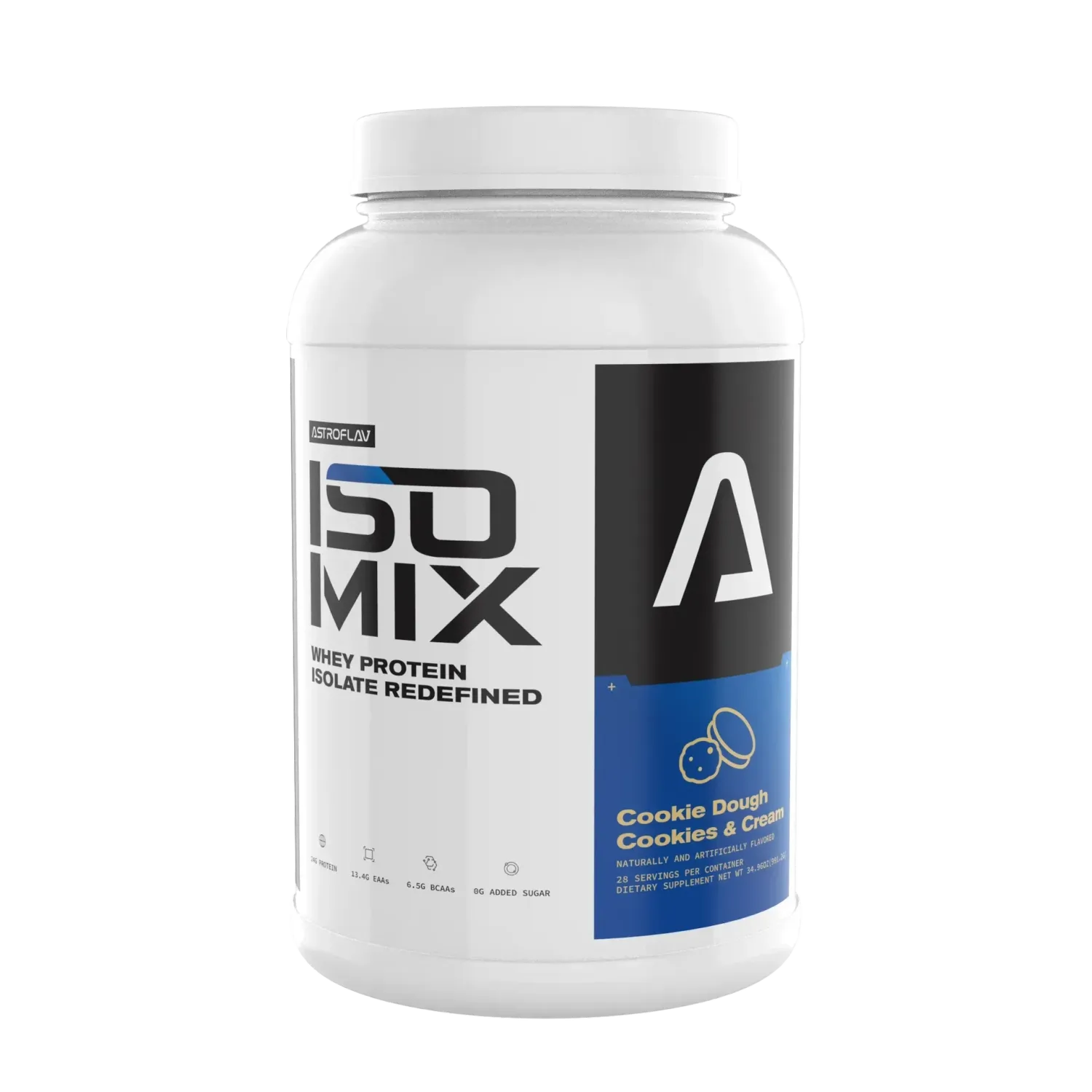 AstroFlav IsoMix Redefined, Flavor: Cookie Dough Cookies &amp; Cream, Size: 28 Servings