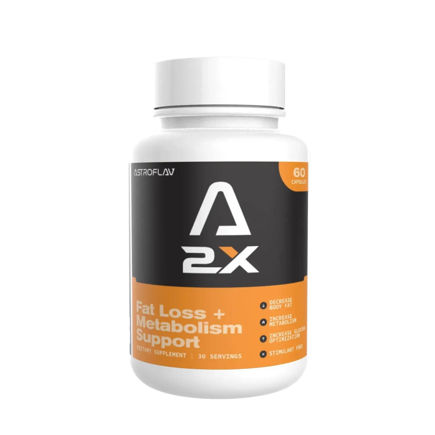 AstroFlav 2X Fat Loss &amp; Metabolism Support, Size: 60 Capsules