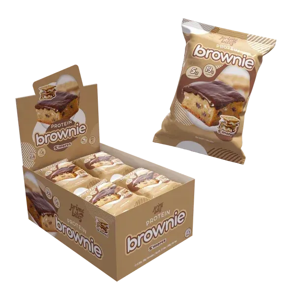 Alpha Prime Prime Bites Protein Brownies, Flavor: S&#39;mores, Size: 1 Brownie