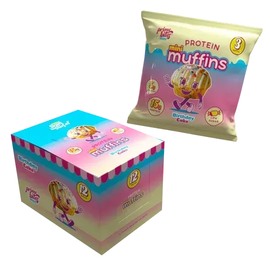 Alpha Prime Prime Bites Mini Muffins, Flavor: Birthday Cake, Size: 1 Pack