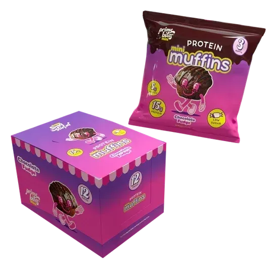 Alpha Prime Prime Bites Mini Muffins, Flavor: Chocolate Fudge, Size: 12 Packs