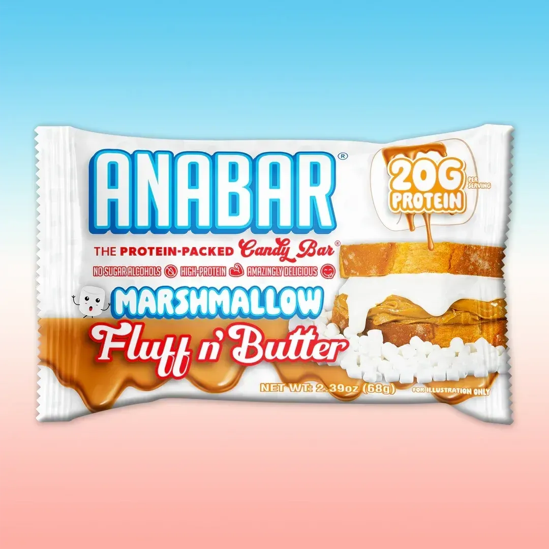 Anabar Whole Food Performance Bar, Flavor: Fluff n&#39; Butter, Size: 1 Bar
