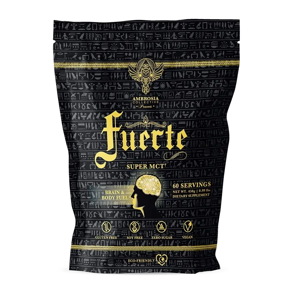 Ambrosia Fuerte MCT Powder, Flavor: Unflavored, Size: 60 Servings