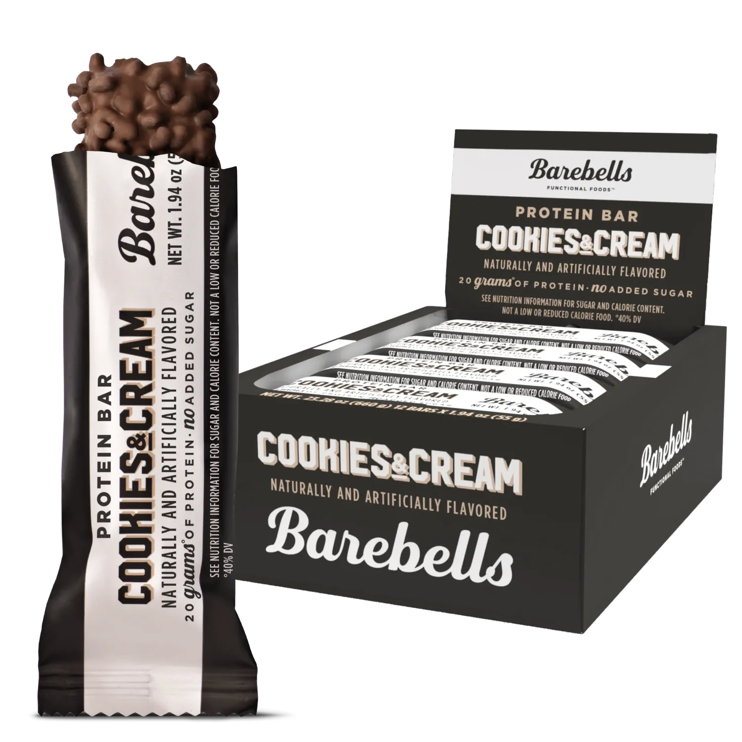 Barebells Protein Bars, Flavor: Cookies and Cream, Size: 12 Bars
