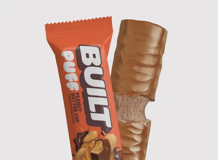 BUILT Puff Protein Bars, Flavor: Peanut Butter Cup Puff, Size: 1 Bar