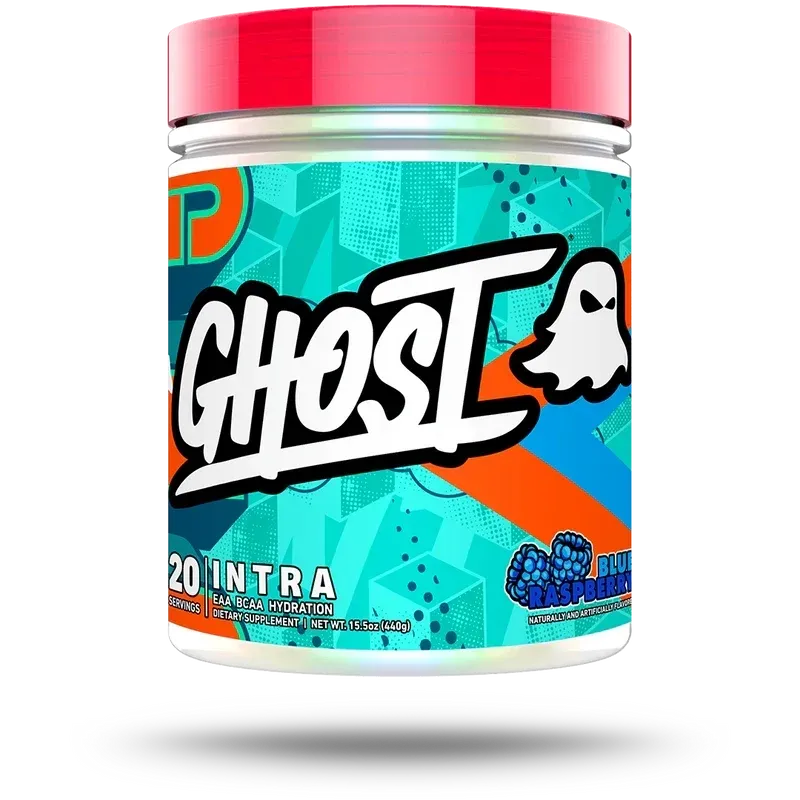 Ghost Intra, Flavor: Blue Raspberry, Size: 20 Servings