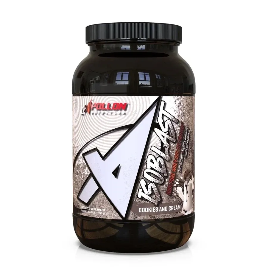 Apollon Nutrition Isoblast Whey Isolate, Flavor: Cookies &amp; Cream, Size: 26 Servings