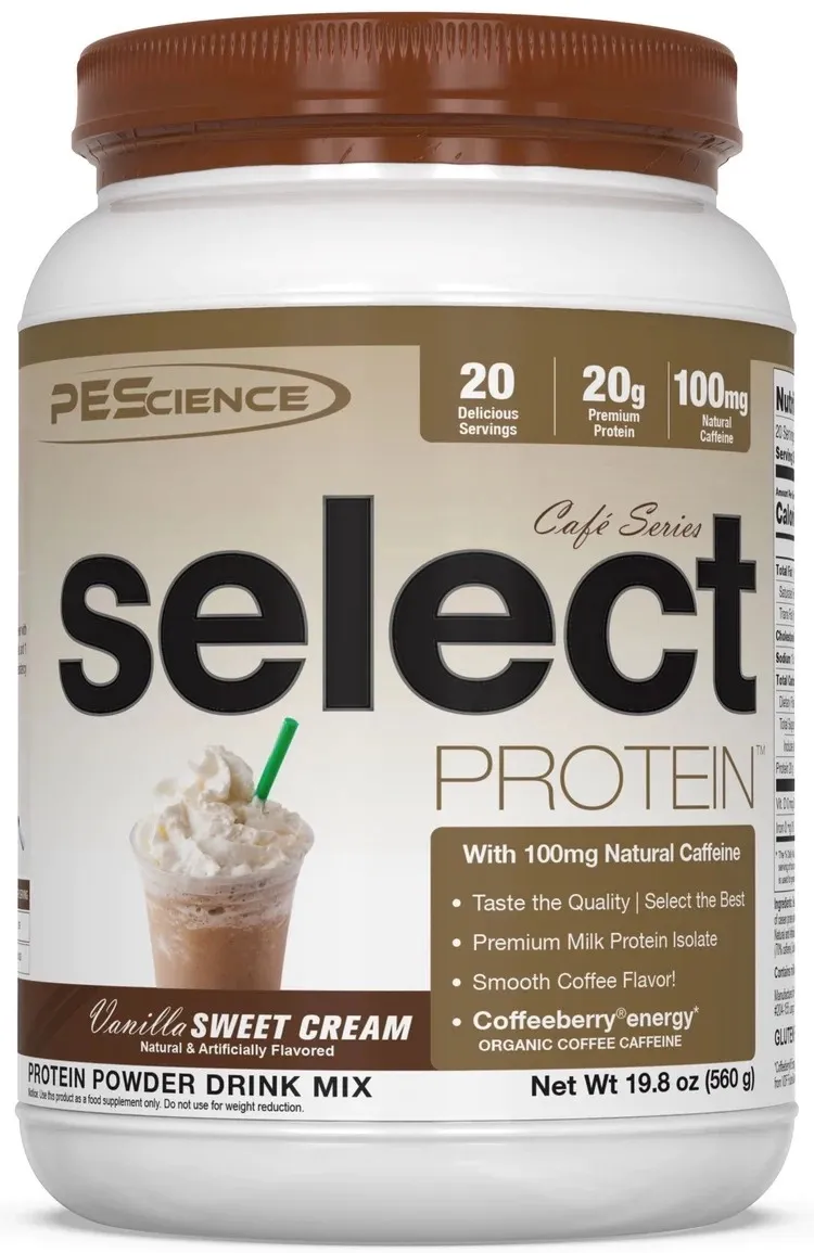 PEScience Select Protein Cafe Series, Flavor: Vanilla Sweet Cream, Size: 20 Servings