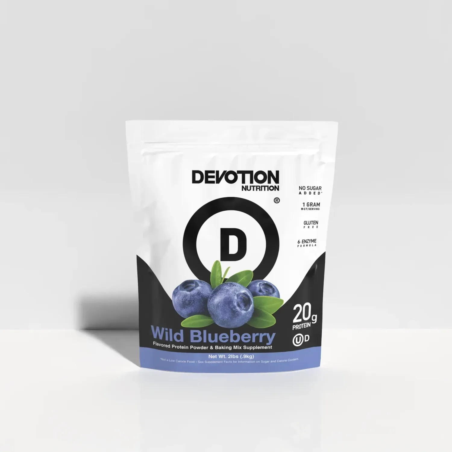 Devotion Nutrition Original Protein Powder, Flavor: Wild Blueberry, Size: 2 lb
