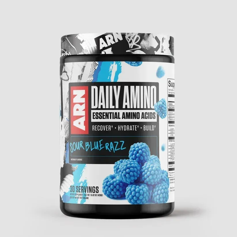 Arms Race Nutrition Daily Amino, Flavor: Blue Raspberry, Size: 30 Servings