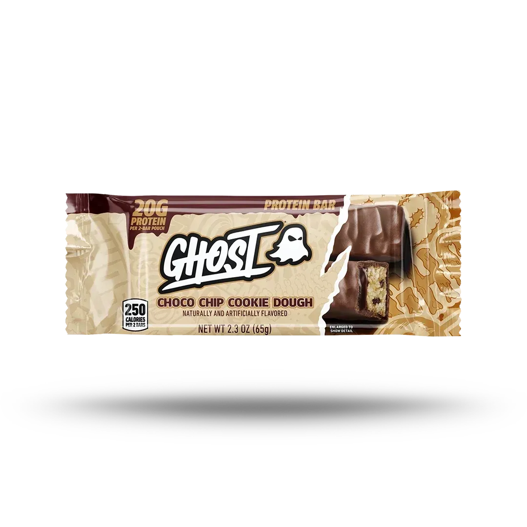 Ghost Protein Bars, Flavor: Chocolate Chip Cookie Dough, Size: 1 Bar