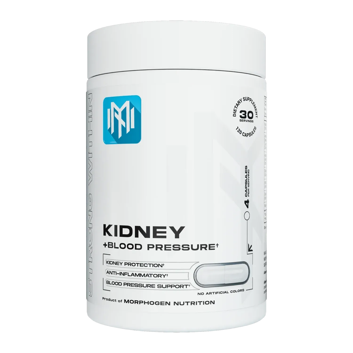 Morphogen Nutrition Kidney + Blood Pressure, Size: 120 Capsules