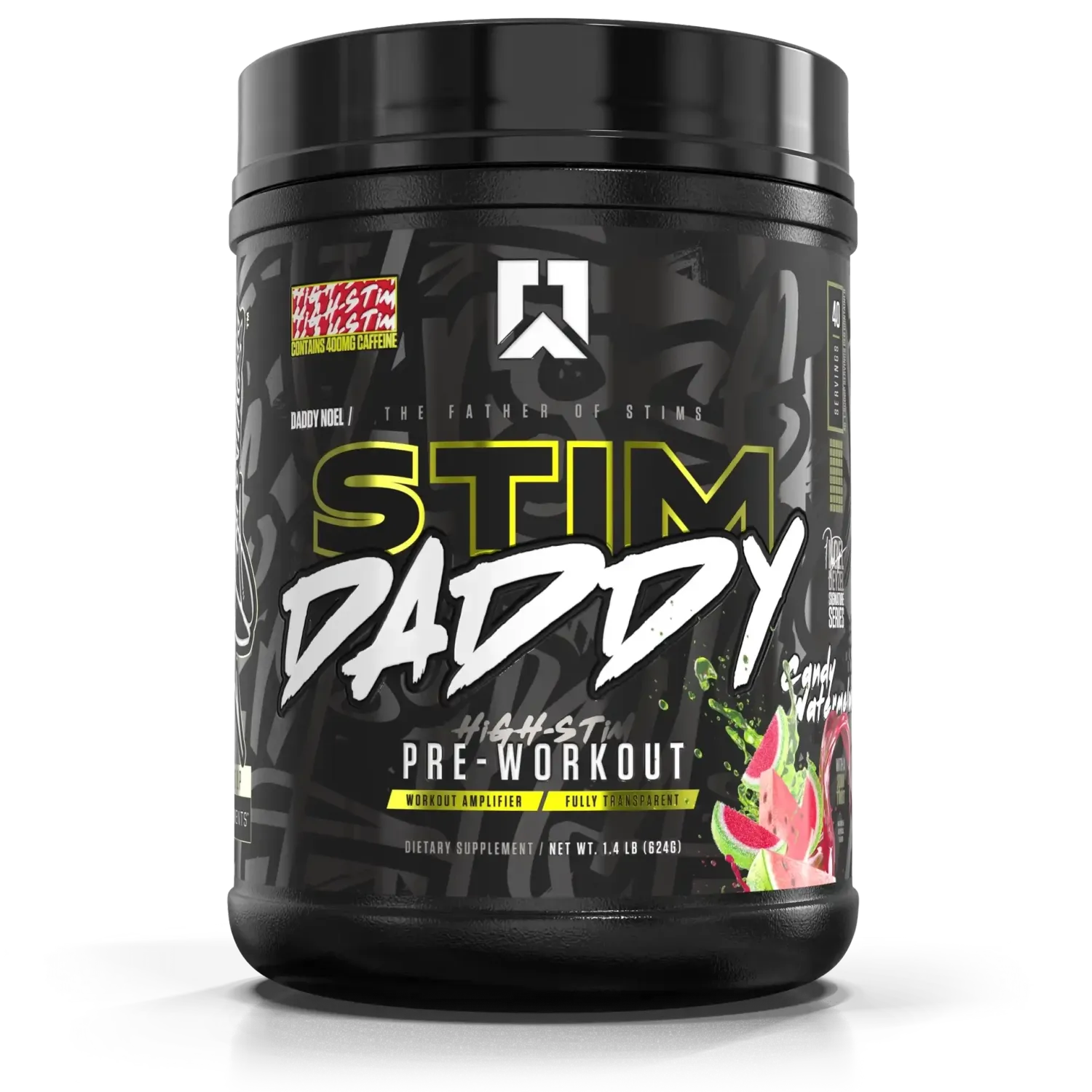 Ryse Stim Daddy Pre-Workout, Flavor: Candy Watermelon, Size: 40/20 Servings