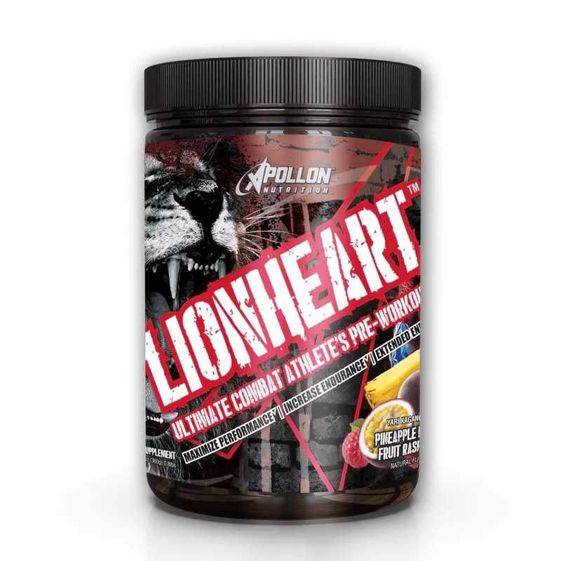 Apollon Nutrition Lionheart Pre-Workout, Flavor: Pineapple Passion Fruit Raspberry, Size: 40/20 Servings