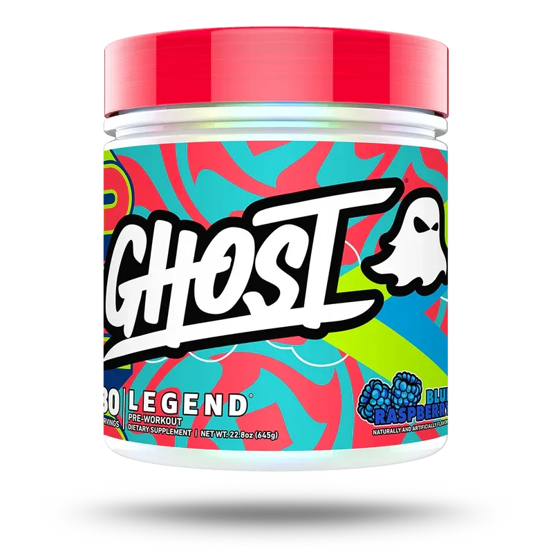 Ghost Legend V4, Flavor: Blue Raspberry, Size: 30 Servings