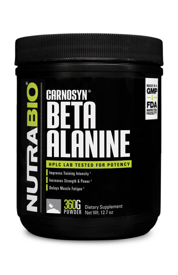 NutraBio Beta Alanine Powder 360 Grams