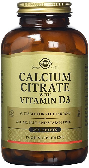 Solgar Calcium Citrate with Vitamin D3 (240 Tabs)