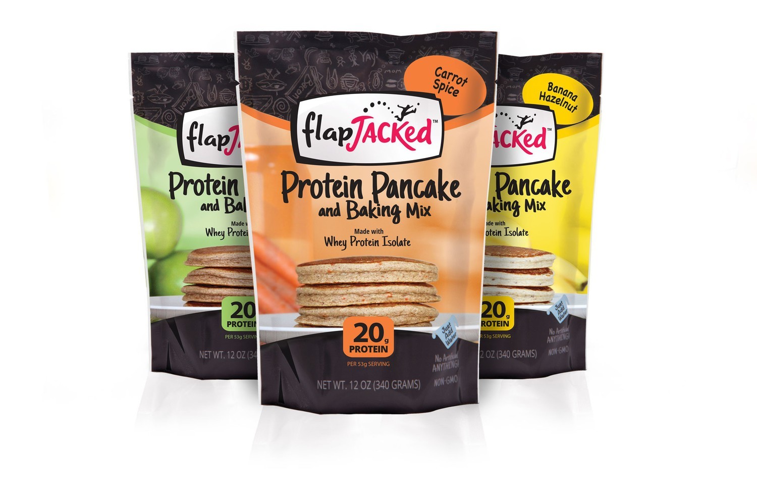 FlapJacked AllNatural HighProtein Pancake and Baking Mix (12 oz)