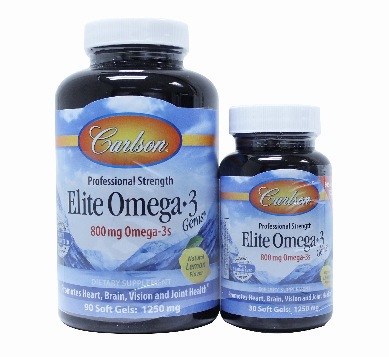 Carlson Elite Omega-3 Gems Fish Oil 90+30