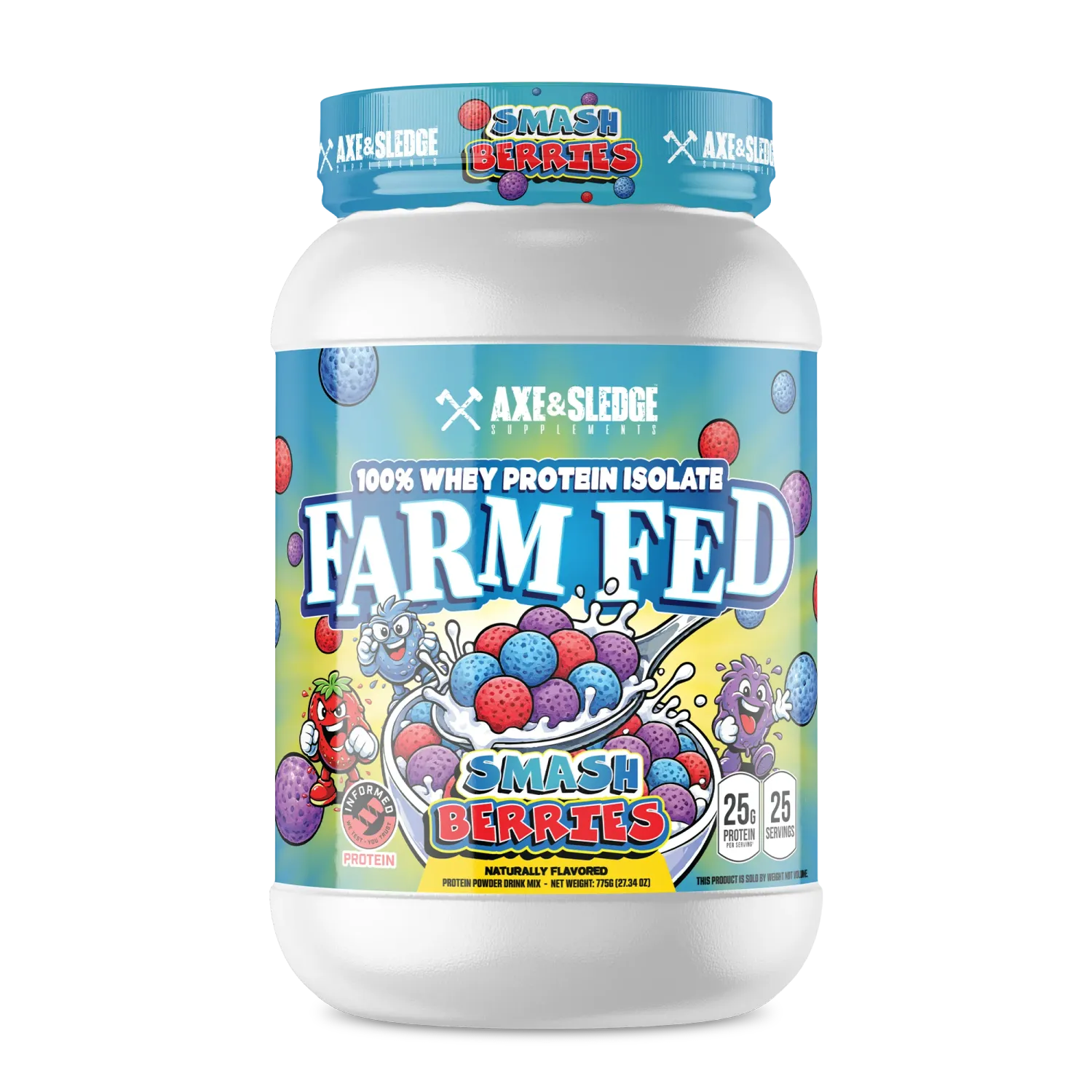 Axe and Sledge Farm Fed Protein, Flavor: Smash Berries, Size: 30 Servings