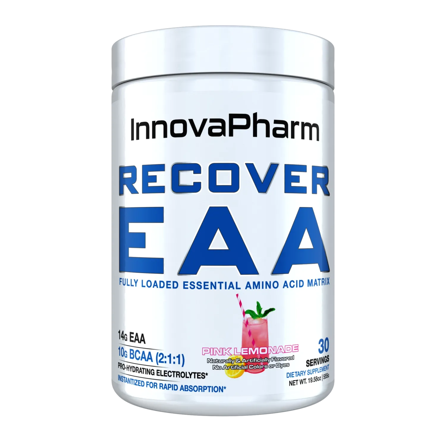 InnovaPharm Recover EAA, Flavor: Pink Lemonade, Size: 30 Servings