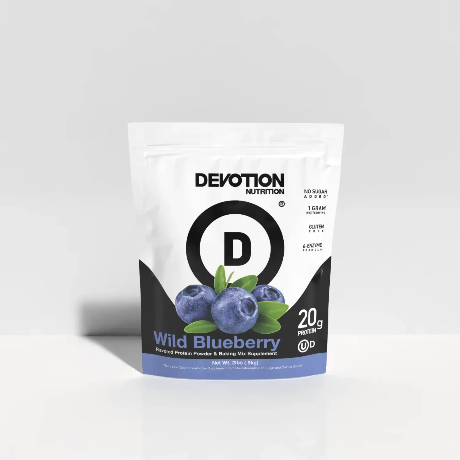 Devotion Nutrition Original Protein Powder, Flavor: Wild Blueberry, Size: 2 lb
