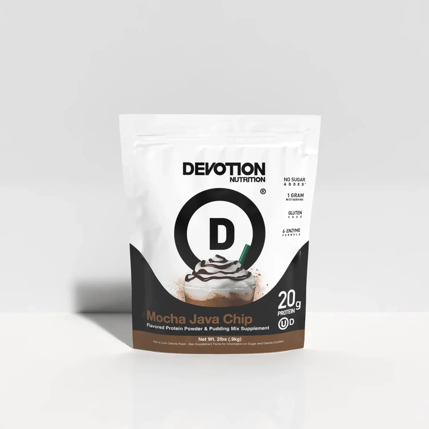 Devotion Nutrition Original Protein Powder, Flavor: Mocha Java Chip, Size: 2 lb