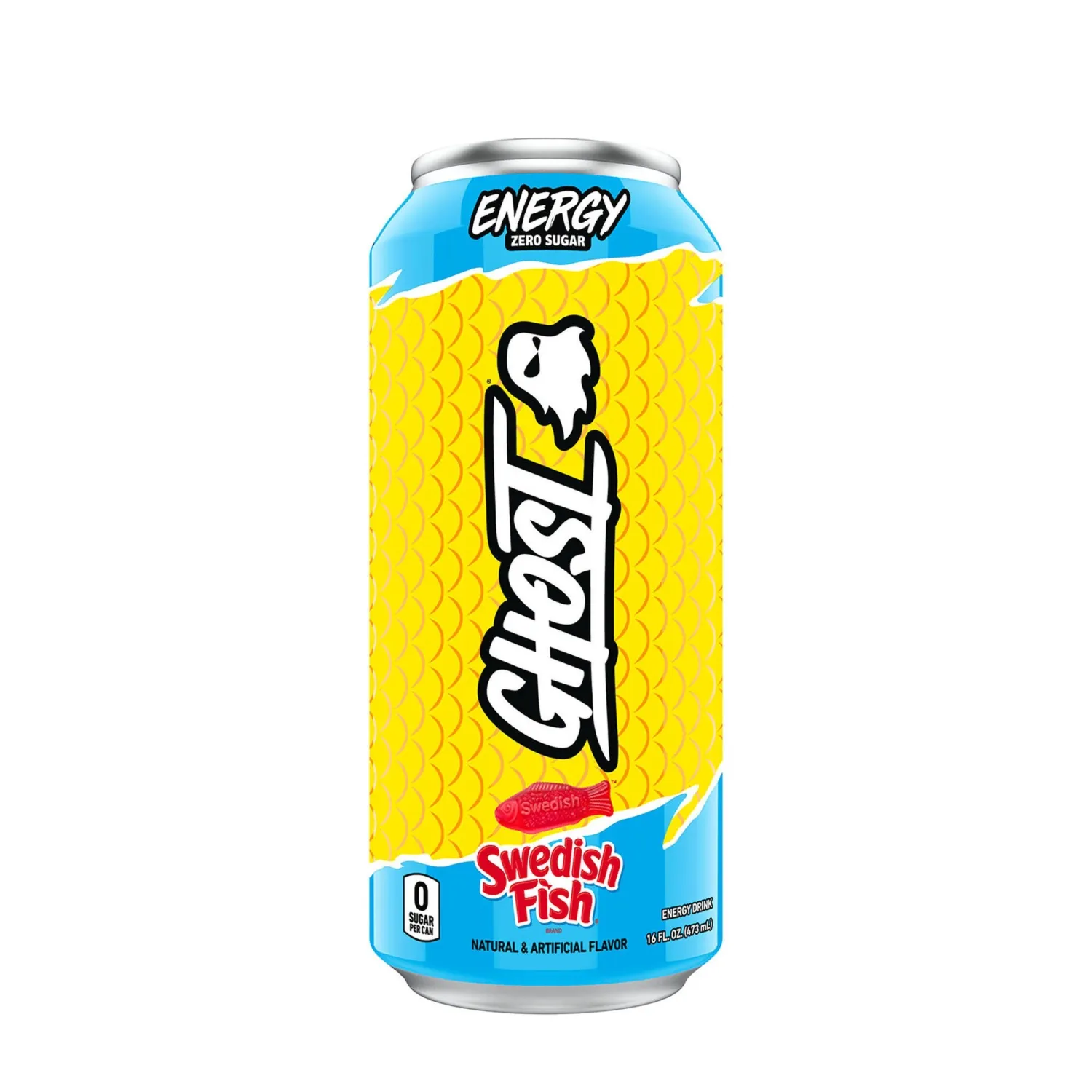 GHOST Energy Drink RTD, Flavor: Swedish Fish, Notice: Limit 12 cans; overages refunded., Size: 16 fl oz