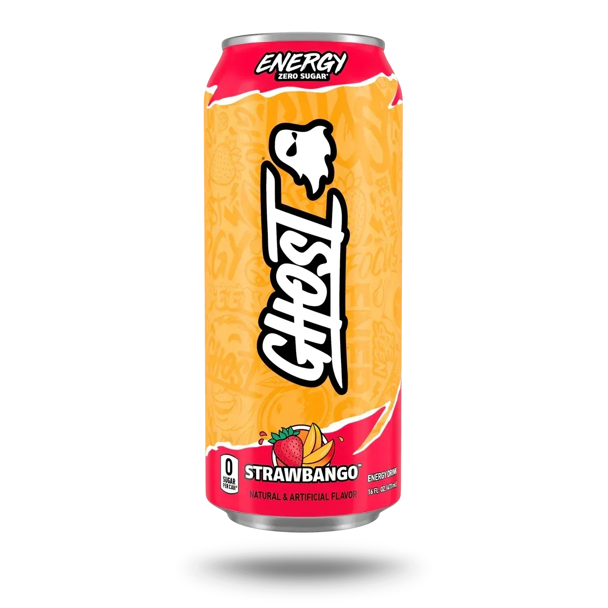 GHOST Energy Drink RTD, Flavor: Strawbango, Notice: Limit 12 cans; overages refunded., Size: 16 fl oz