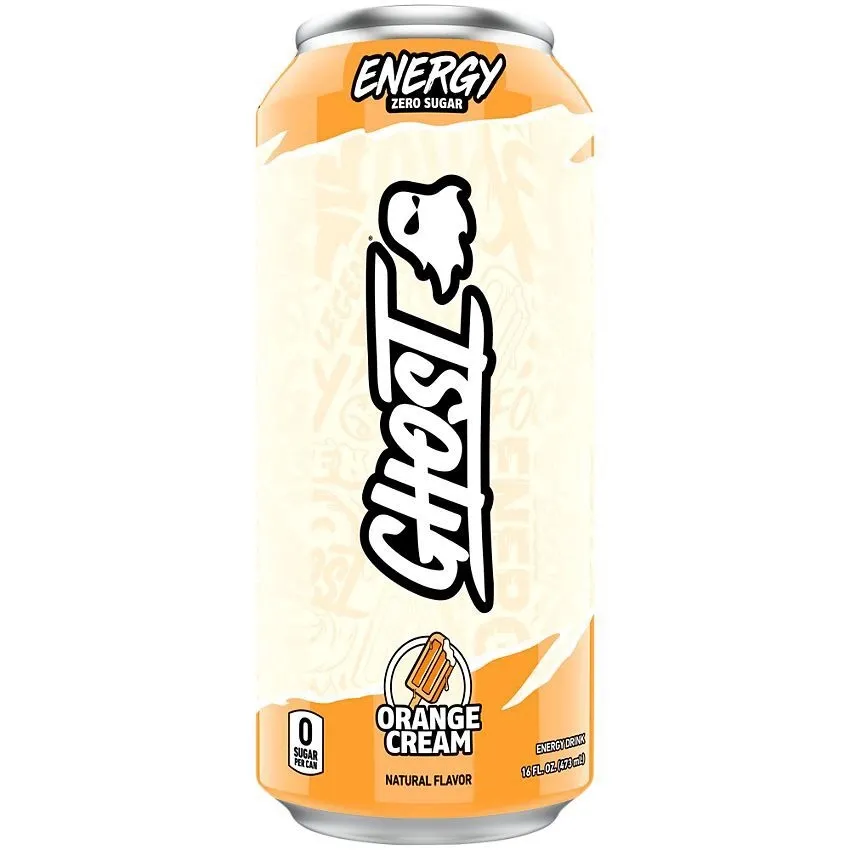 GHOST Energy Drink RTD, Flavor: Orange Cream, Notice: Limit 12 cans; overages refunded., Size: 16 fl oz