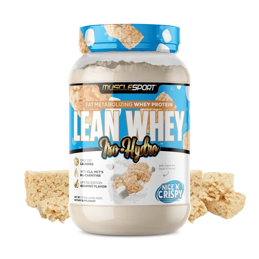 Musclesport Lean Whey 2 lb, Flavor: Nice 'n' Krispy, Size: 2 lb