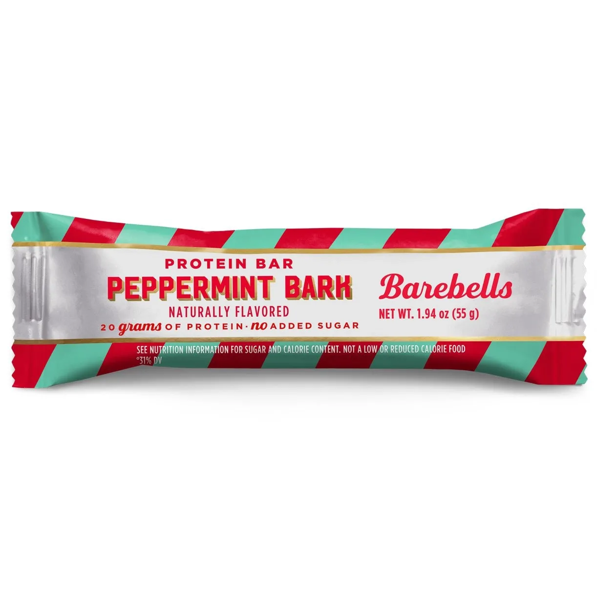 Barebells Protein Bars, Flavor: Peppermint Bark, Size: 1 Bar