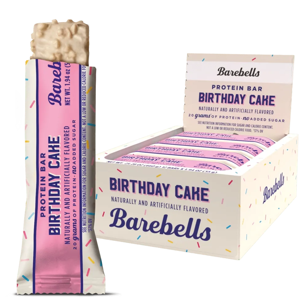 Barebells Protein Bars, Flavor: Birthday Cake, Size: 12 Bars