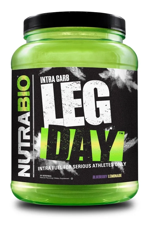 NutraBio Leg Day, Flavor: Blueberry Lemonade, Size: 20 Servings