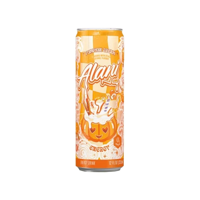 Alani Nu Energy Drinks, Flavor: Pumpkin Cream, Notice: Limit 12 cans; overages refunded., Size: 1 Can / 12 fl oz