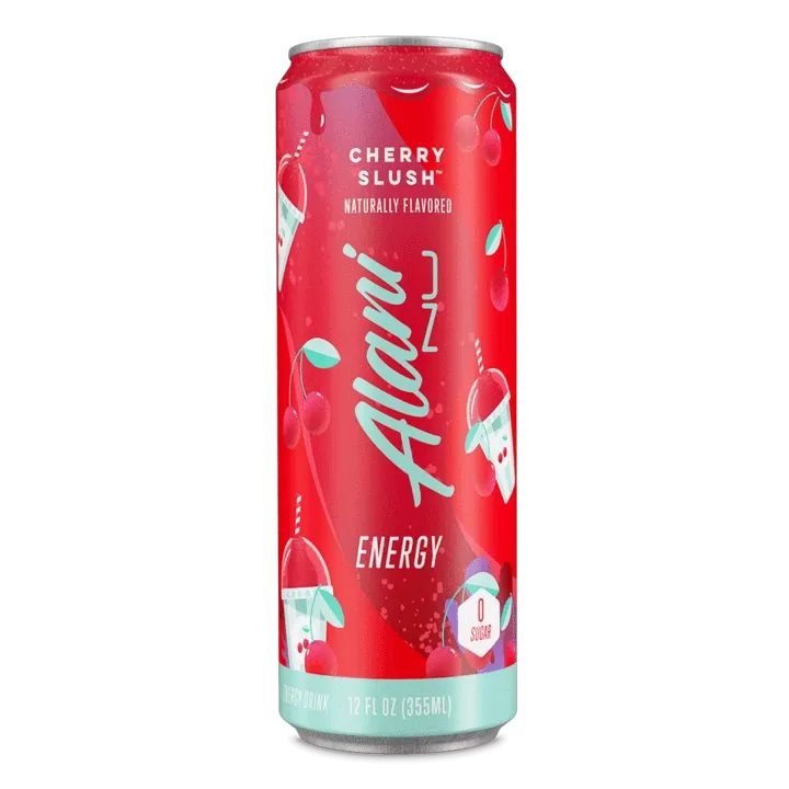 Alani Nu Energy Drinks, Flavor: Cherry Slush, Notice: Limit 12 cans; overages refunded., Size: 1 Can / 12 fl oz