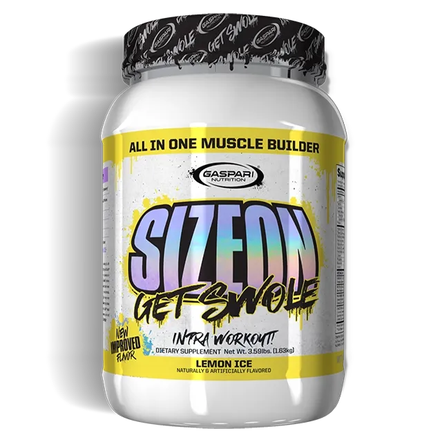 Gaspari Nutrition SizeOn Get Swole, Flavor: Lemon Ice, Size: 24 Servings