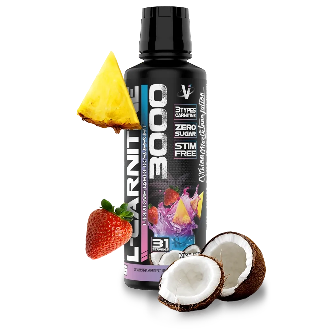 VMI Sports L-Carnitine 3000 Liquid, Flavor: Miami Vice, Size: 16 fl oz