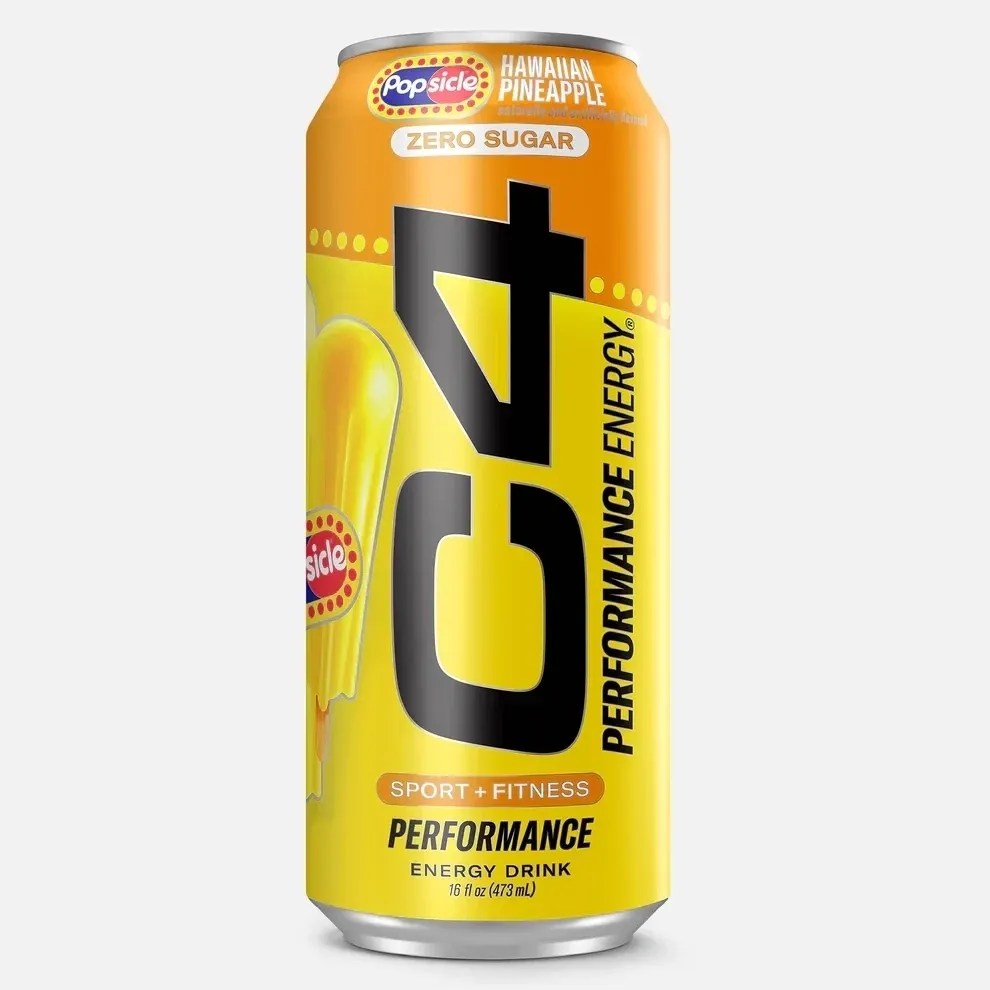 Cellucor C4 Energy Carbonated RTD, Flavor: Hawaiian Pineapple, Notice: Limit 12 cans; overages refunded., Size: 1 Can (16 fl oz)