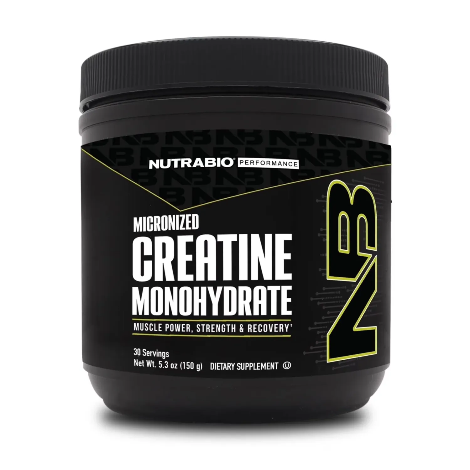 NutraBio Creatine Monohydrate 150 g, Flavor: Unflavored, Size: 30 Servings