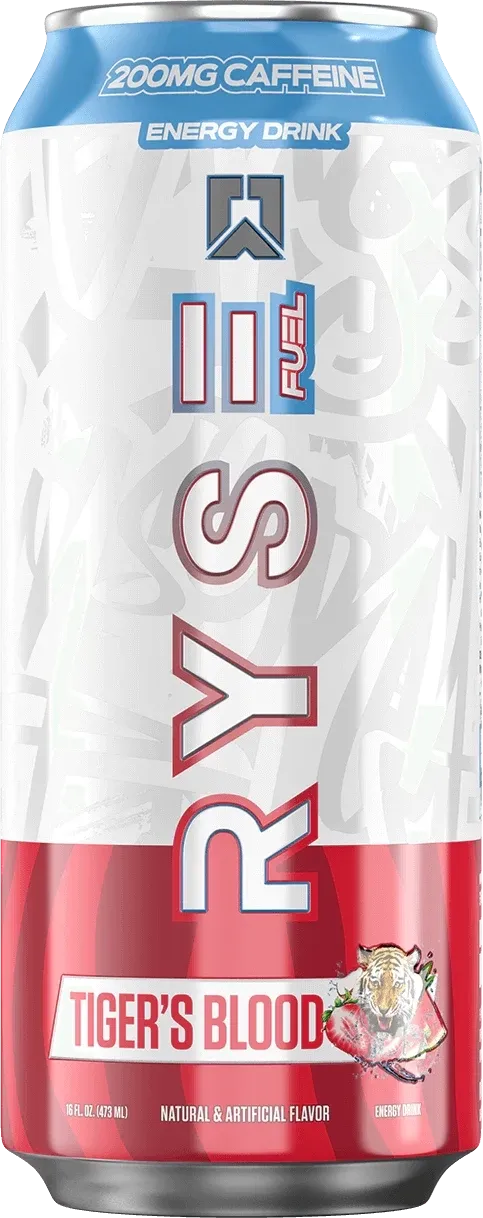 Ryse Fuel Energy Drinks, Flavor: Tiger's Blood, Notice: Limit 12 cans; overages refunded., Size: 1 Can (16 fl oz)