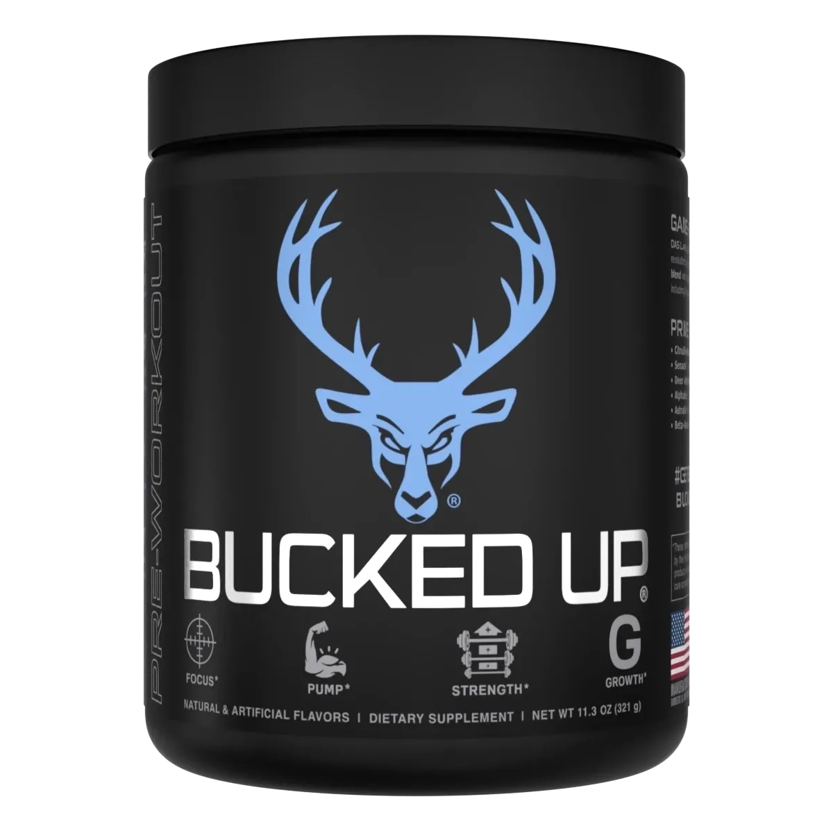 Bucked Up Pre-Workout, Flavor: Blue Raz, Size: 30 Servings