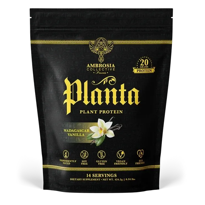 Ambrosia Planta Premium Plant Protein 14 Servings, Flavor: Madagascar Vanilla, Size: 14 Servings