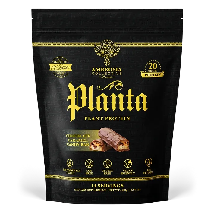 Ambrosia Planta Premium Plant Protein 14 Servings, Size: 14 Servings, Flavor: Chocolate Caramel Candy Bar