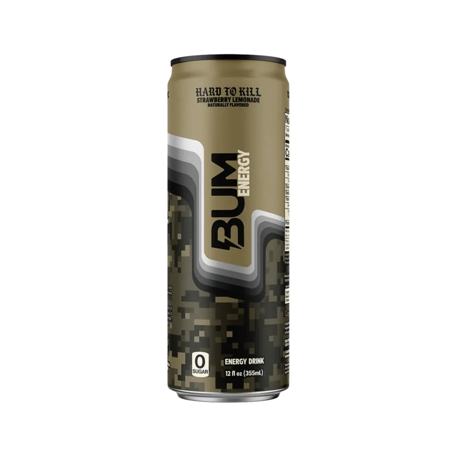 Bum Energy RTD, Flavor: Hard to Kill [Strawberry Lemonade], Notice: Limit 12 cans; overages refunded., Size: 1 Can (12 fl oz)