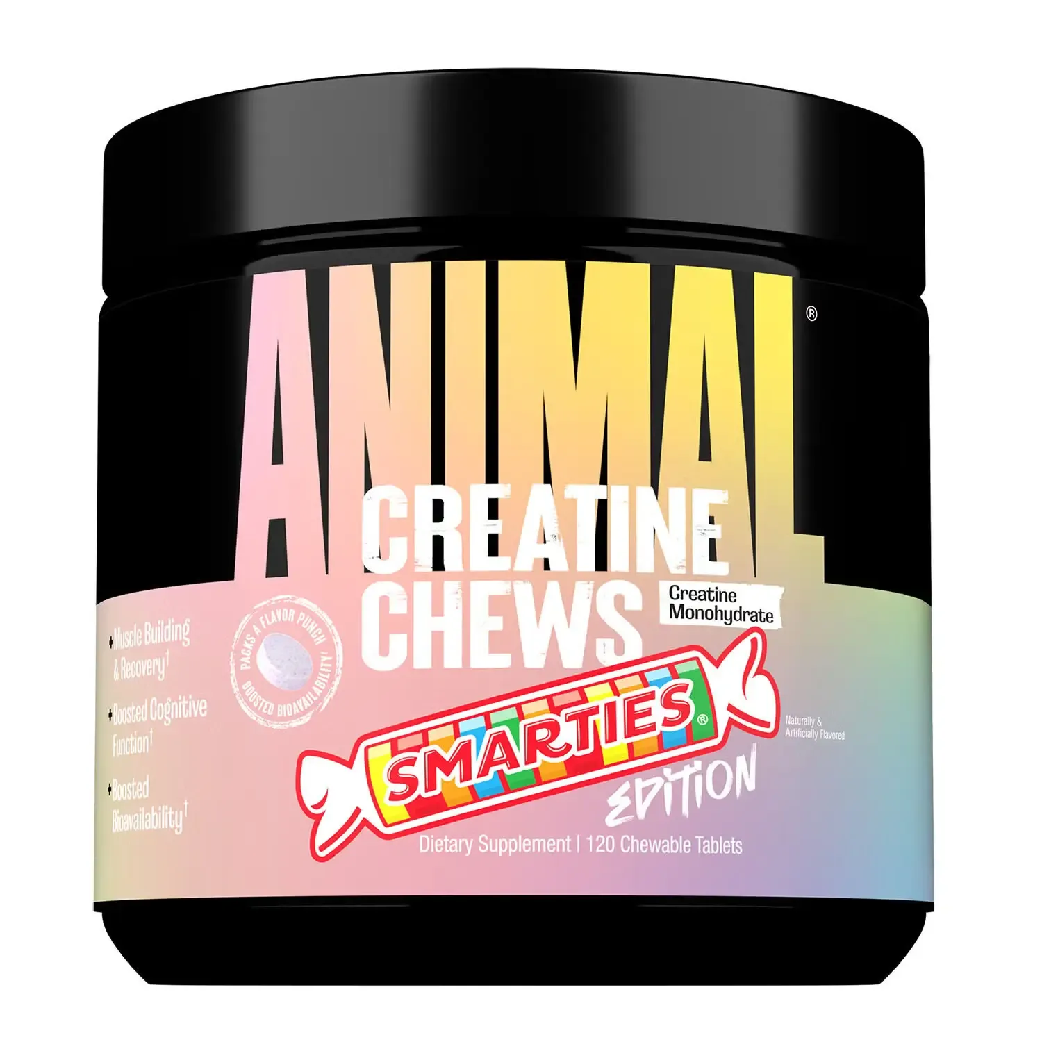 Universal Animal Creatine Chews, Flavor: Smarties, Size: 30 Servings